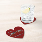 「バレンタインだ！シマウマ» ペーパーコースター (インサイチュ)