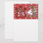 バレンタインだ！便箋 便箋 (正面/裏面)