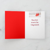 バレンタインつるの愛のまわりにで カード (内部)