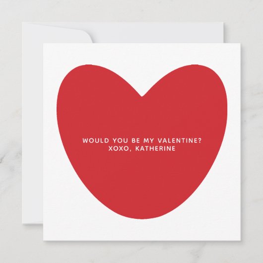 バレンタインでいい?かわいい赤いハートカスタム (正面)