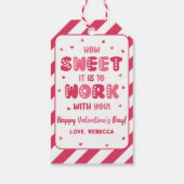 バレンタインと一緒に仕事をするのは最高だ ギフトタグ (裏面)