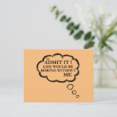 バレンタインなしでは人生は退屈だろう ポストカード (スタンド正面)