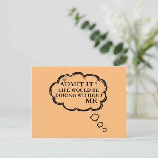 バレンタインなしでは人生は退屈だろう ポストカード (スタンド正面)