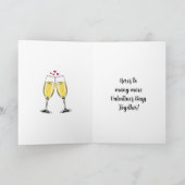 バレンタインにあなたが一番嬉しい！｜レトロポップアート カード (内部)