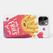 バレンタインにかわいいポテトの駄洒落 Case-Mate iPhoneケース (裏面(横))