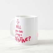 バレンタインにしてくれる？バレンタインデーのプレゼント コーヒーマグカップ (正面左)