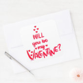 バレンタインにしてくれる?バレンタインデーのプレゼント スクエアシール (封筒)