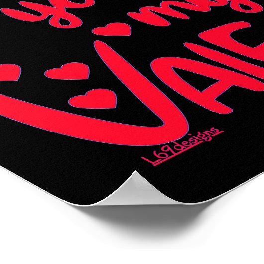 バレンタインにしてくれる?バレンタインデーのプレゼント ポスター (角)