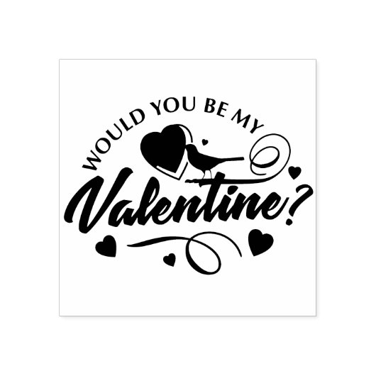 バレンタインになってくれませんか ゴムスタンプ ラバースタンプ (インプリント)