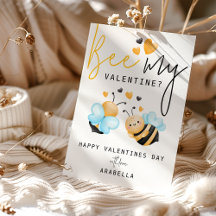バレンタインになってね Bee My Valentine? バレンタインデー ホリデーカード