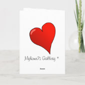 バレンタインになって… シーズンカード (裏面)