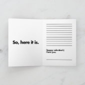 バレンタインには何の変わりもない 案内状 (内部)