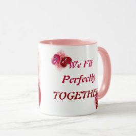 バレンタインにぴったり!ロマンチックな"We fit Perfectly Together" マグカップ