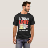 バレンタインにゃんこで永遠の愛の物語 Tシャツ (正面フル)