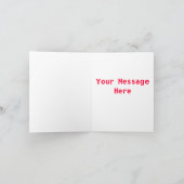 バレンタインにハートをおもしろい取る シーズンカード (内部)