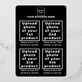 バレンタインにブラックビジネスブランド 箔シーズンカード (裏面)