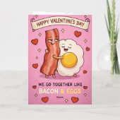 バレンタインにベーコンと卵の抱擁 カード 🥓🍳 (裏面)
