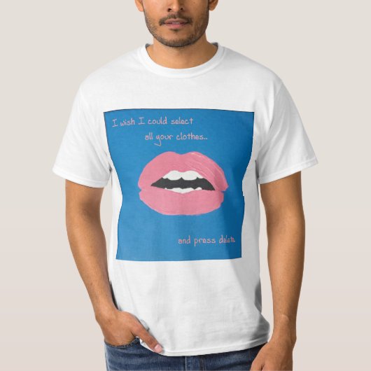 バレンタインに使えるおもしろ台詞 Tシャツ (正面)