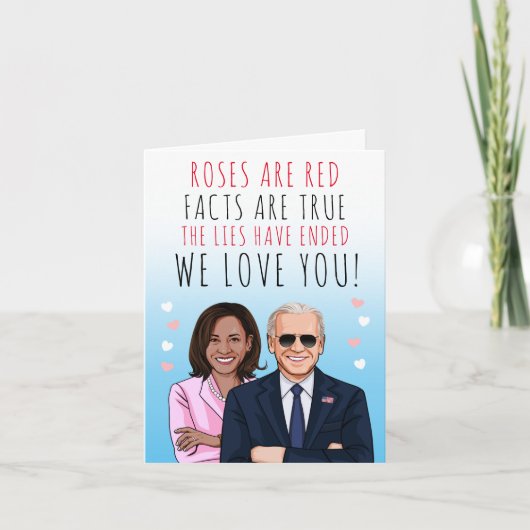 バレンタインに真実を 赤い薔薇の事実 ヴァレンタイン カード (正面)