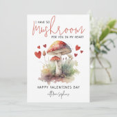 バレンタインに私のハートにキノコを入れる シーズンカード (スタンド正面)