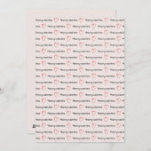 バレンタインに私を愛して ミニマルなピンクのハート シーズンカード (正面/裏面)