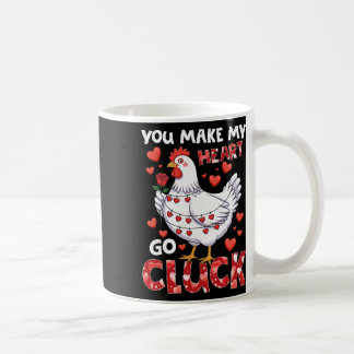 バレンタインに贈るニワトリのイラスト Funny Chicken Valentine コーヒーマグカップ