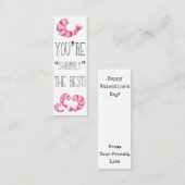 バレンタインのあなたは縮め最高のる! miniBookmark スキニー名刺 (正面/裏面)