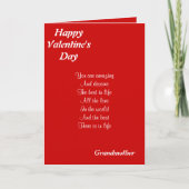 バレンタインのおばあちゃんに シーズンカード (正面)