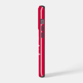 バレンタインのかわいい縞模様の仔犬 iPhoneケース (左側面)