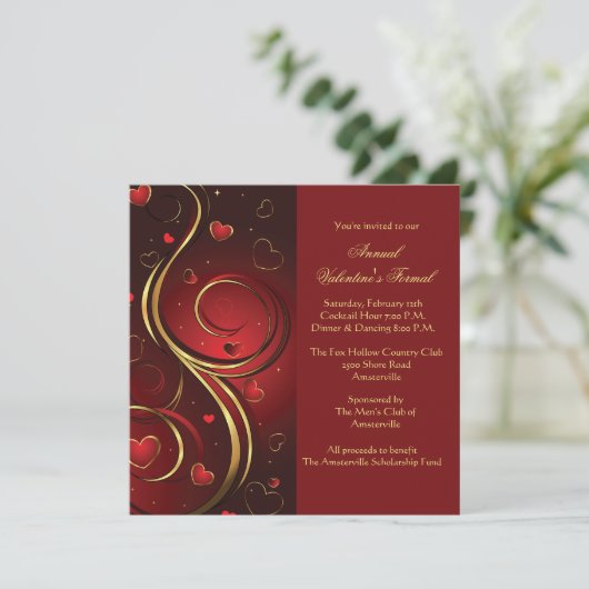 バレンタインのしぶきの招待状 招待状 (スタンド正面)