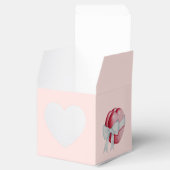 バレンタインのためのロマンチックな赤い愛ハート フェイバーボックス (オープン)