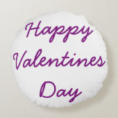 バレンタインのための円形愛枕 ラウンドクッション (裏面)