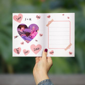 バレンタインのための特別なポップコーンの愛 カード