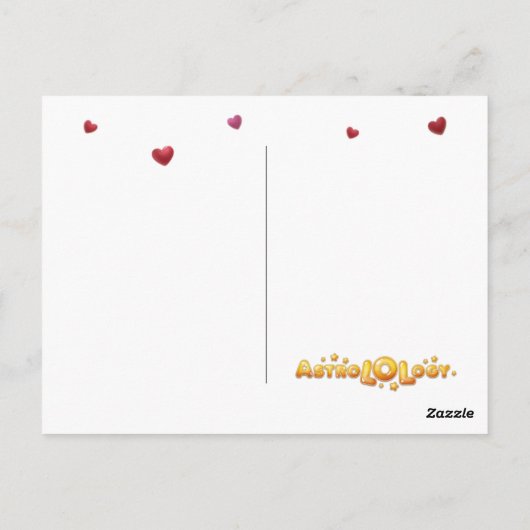 バレンタインのはがき ポストカード (裏面)