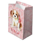 バレンタインのばら色の騎士 ミディアムペーパーバッグ (裏面アングル)