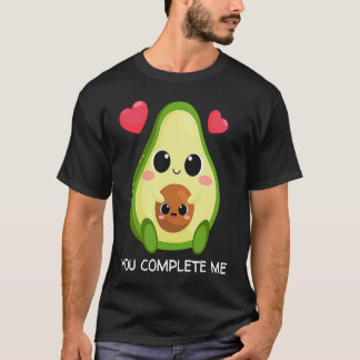 バレンタインのアボカドカップル "あなたで完璧" Tシャツ