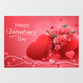 バレンタインのウィンドウの固定 ウィンドウサイン (シート)