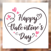 バレンタインのウィンドウの固定 ウィンドウサイン (シート2)