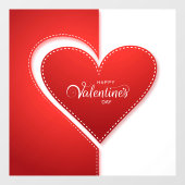 バレンタインのウィンドウの固定 ウィンドウサイン (シート)