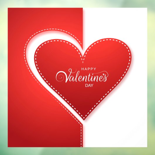 バレンタインのウィンドウの固定 ウィンドウサイン (シート3)