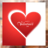 バレンタインのウィンドウの固定 ウィンドウサイン (シート2)