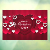 バレンタインのウィンドウの固定 ウィンドウサイン (シート3)