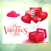 バレンタインのウィンドウの固定 ウィンドウサイン (シート3)