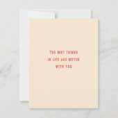 バレンタインのウサギのカップルになるかな ノートカード (裏面)