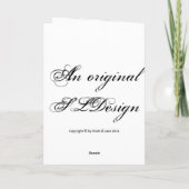 バレンタインのウサギカード(白い) シーズンカード (裏面)