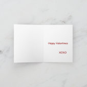 バレンタインのウミガメのメッセージカード シーズンカード (内部)