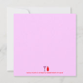 バレンタインのカクテルパーティー 招待状 (裏面)