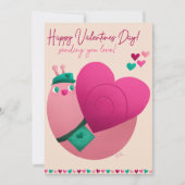 バレンタインのカタツムリ シーズンカード (正面)