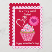 バレンタインのカップケーキのお姉さん (正面/裏面)