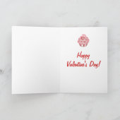 バレンタインのカップケーキカード シーズンカード (内部)